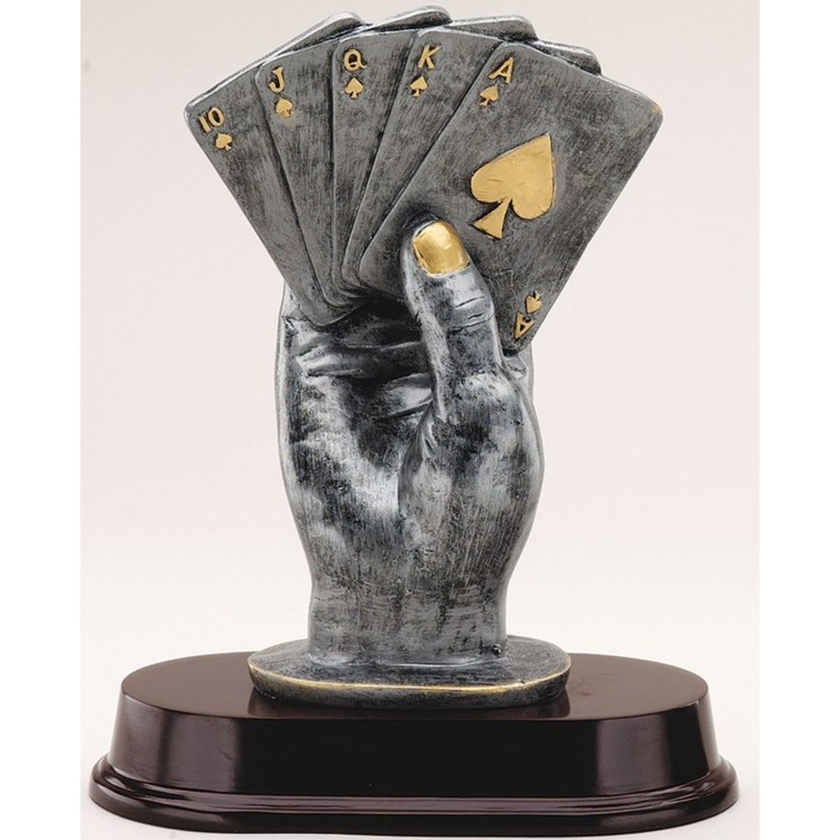 9" Tall Hand of Cards Figure Award
