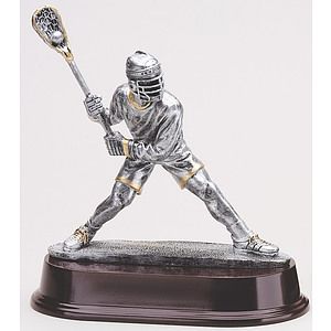 8" Tall Lacrosse Shooter Male Figure Award