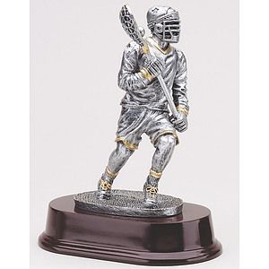 7 1/2" Tall Lacrosse Right Male Figure Award