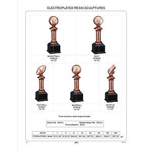 Whistle Electroplated Resin Sculpture