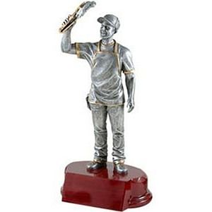 9-1/4" BBQ Chef-Male Resin Figure