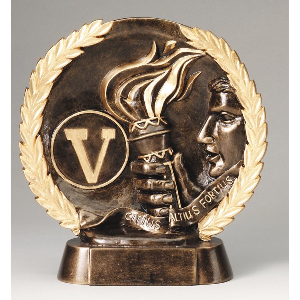 Victory High Relief Circular Plate Award