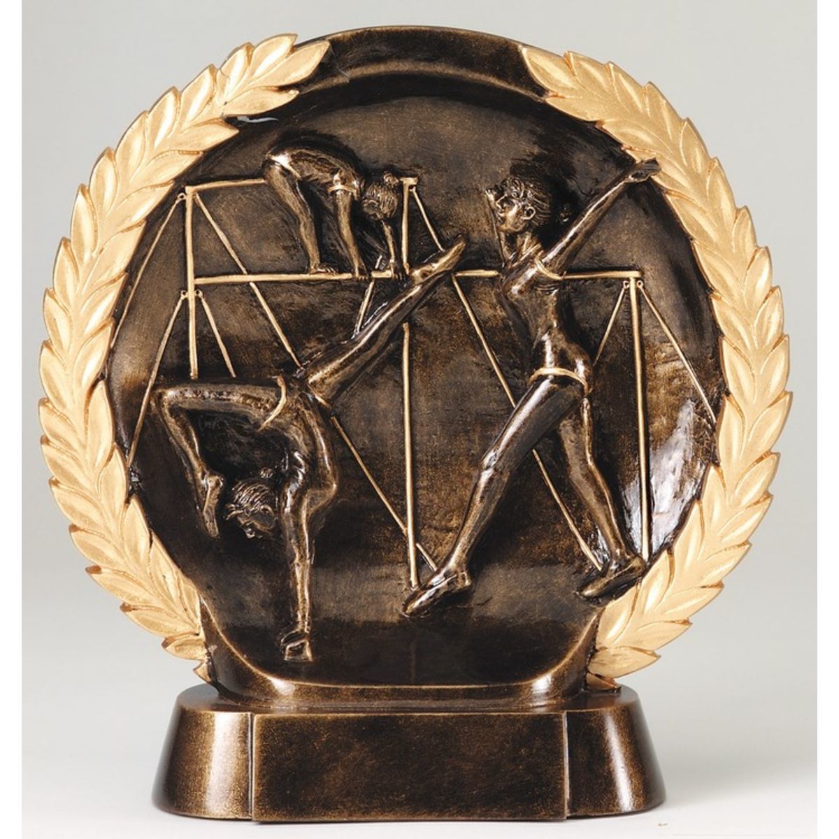 Gymnastics Female High Relief Circular Plate Award