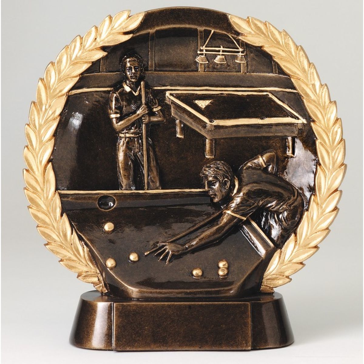 Billiards High Relief Circular Plate Award