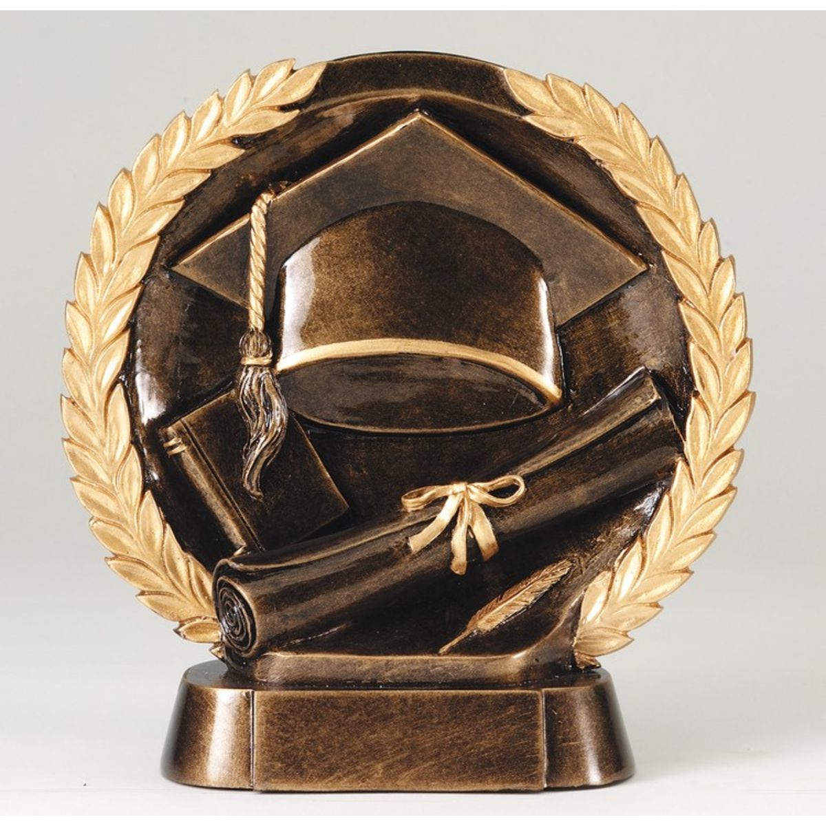 Graduation High Relief Circular Plate Award