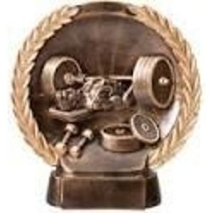 Bench High Relief Circular Plate Award