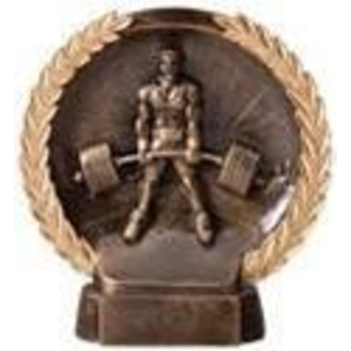 Dead Lift High Relief Circular Plate Award