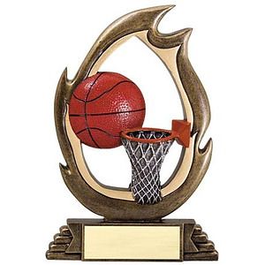 7 1/4" Tall Basketball Flame Series Award