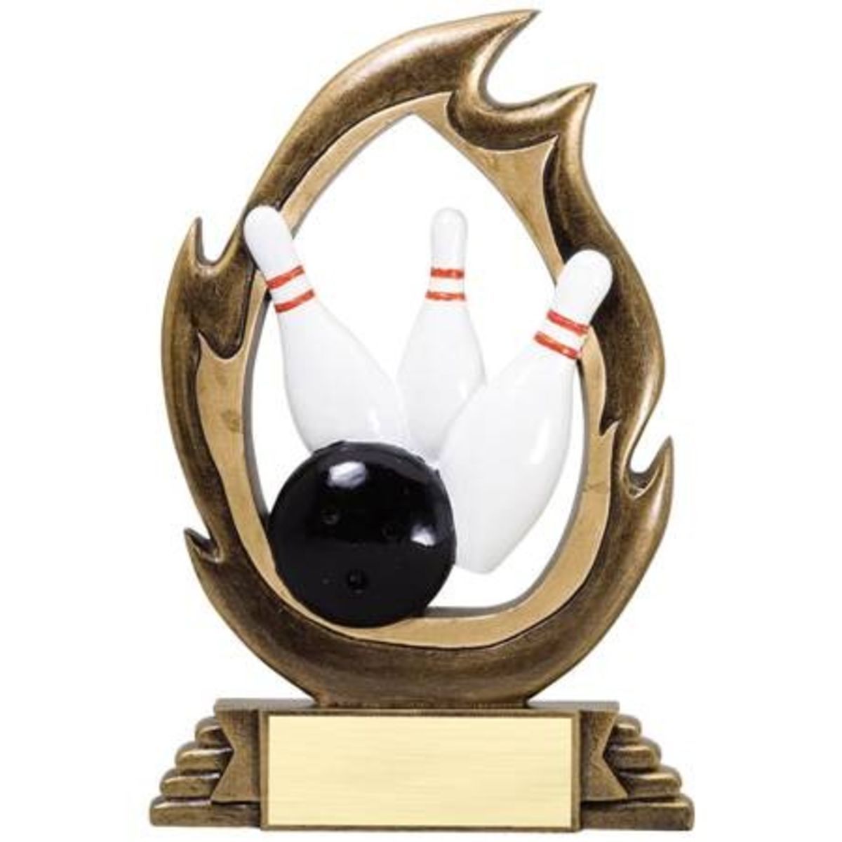 7 1/4" Tall Bowling Flame Series Award