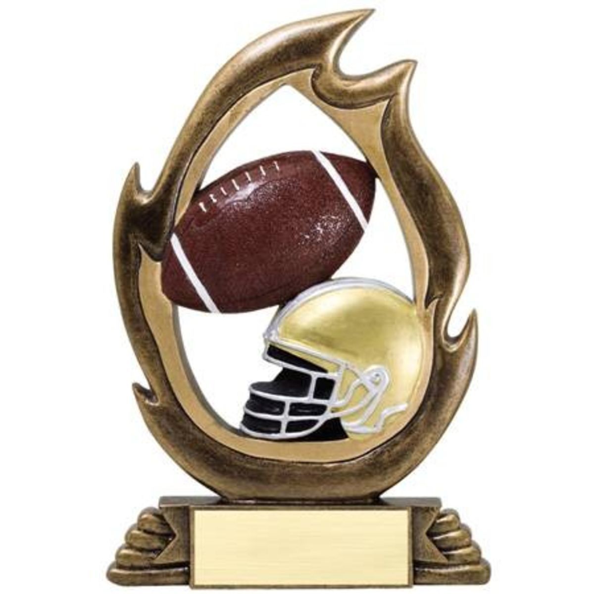 7 1/4" Tall Football Flame Series Award