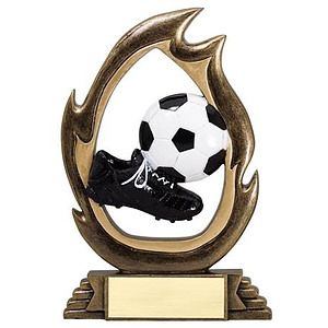 7 1/4" Tall Soccer Flame Series Award