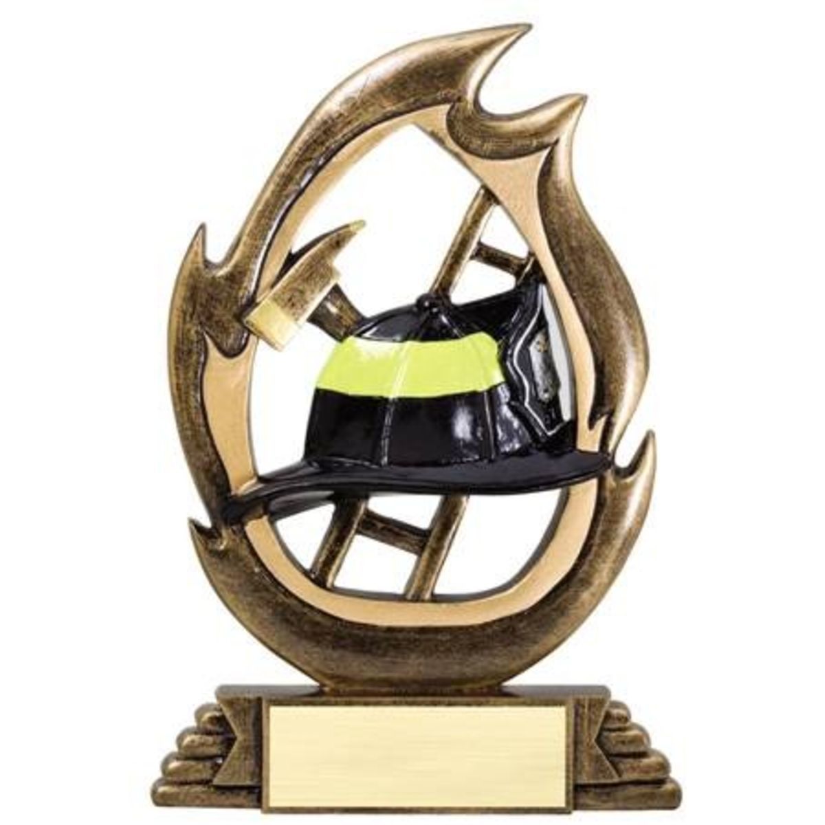 7 1/4" Tall Fireman Flame Series Award
