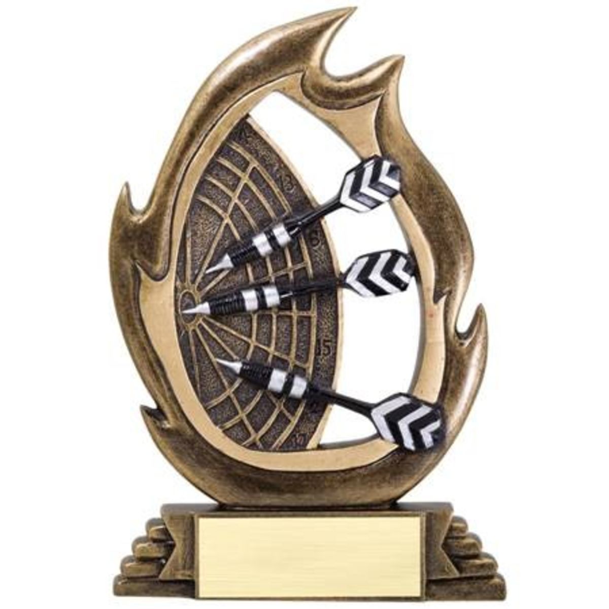 7 1/4" Tall Darts Flame Series Award