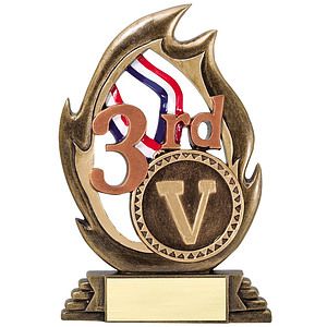 7 1/4" Tall Third Flame Series Award