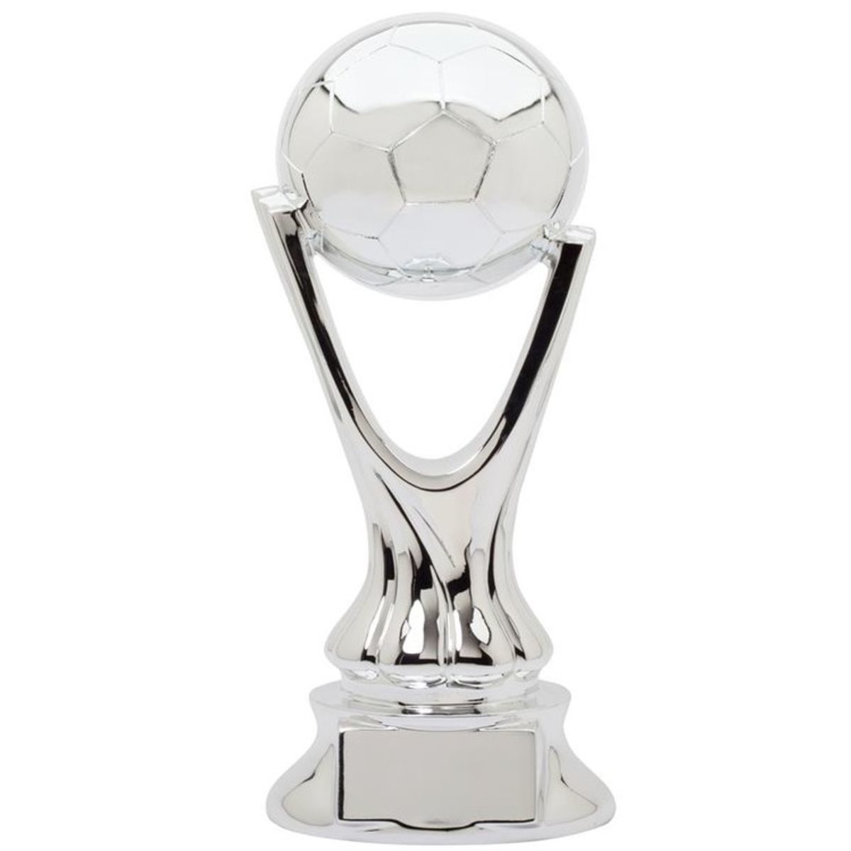 Metalized Plated Resin Soccer Award.