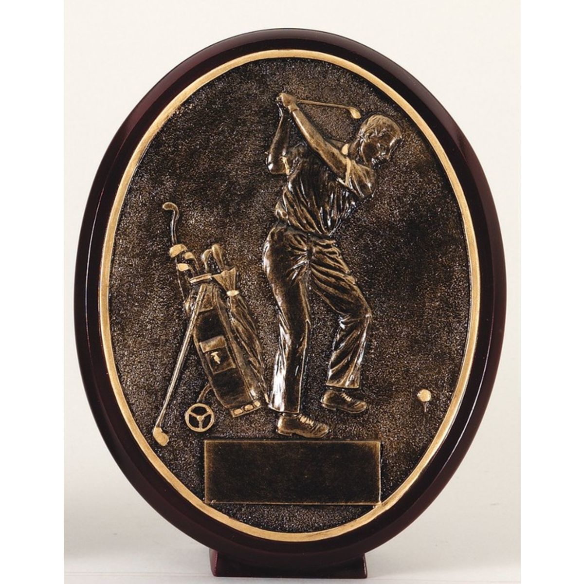 Male Golfer - Resin Plate Golf Award