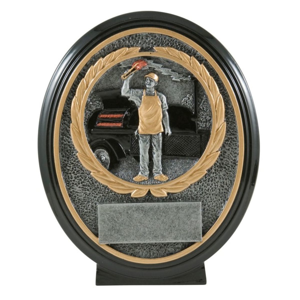 6" BBQ Smoker Oval Resin