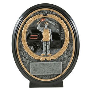 6" BBQ Smoker Oval Resin