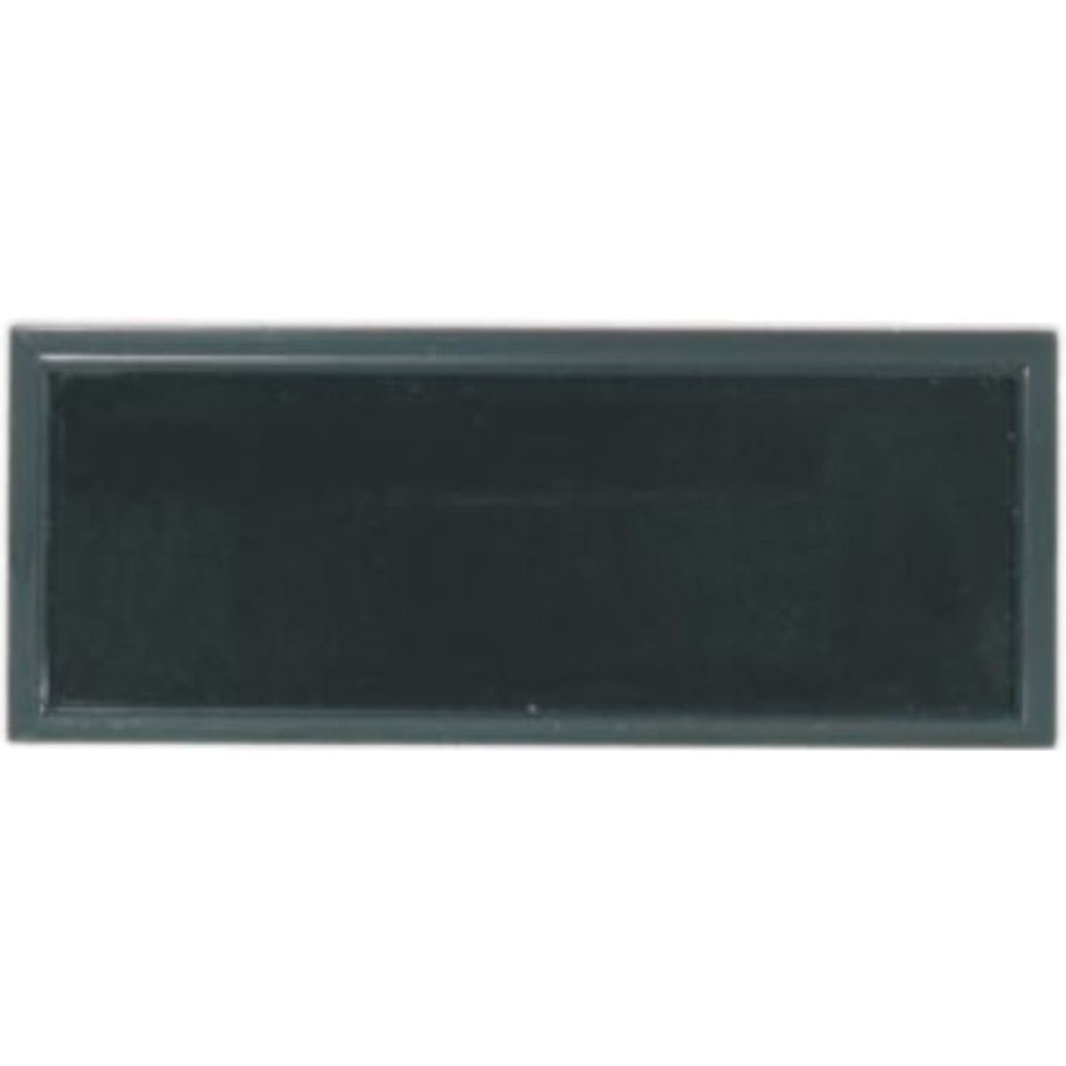 Black Rectangular Name Badge Frame with Square Corners