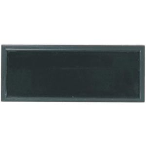 Black Rectangular Name Badge Frame with Square Corners