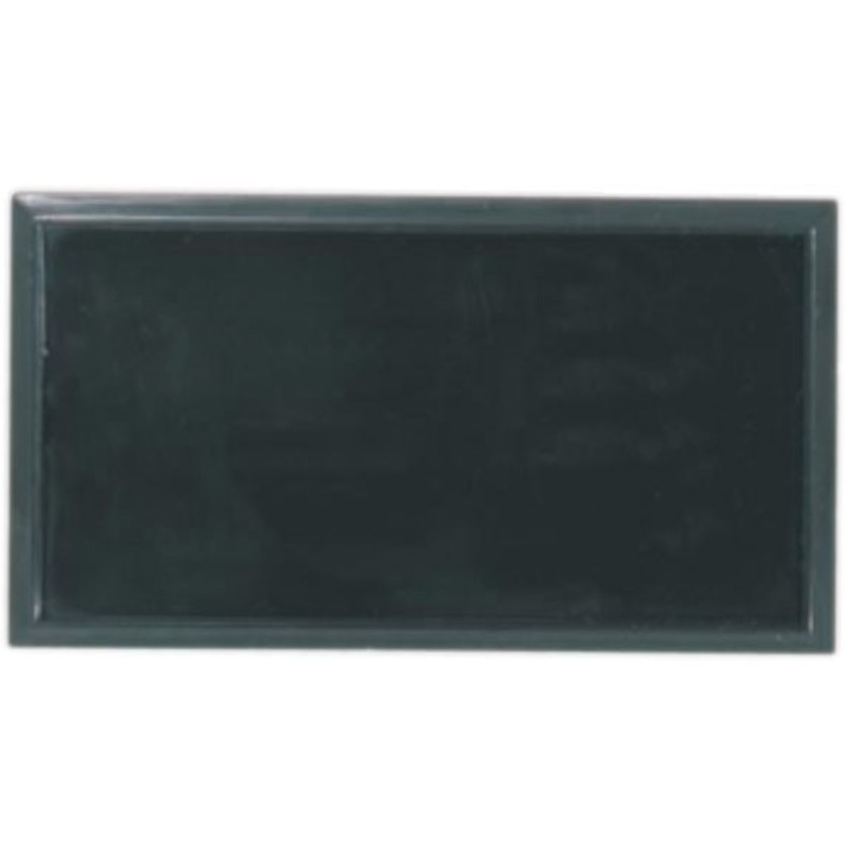 Black Rectangular Name Badge Frame with Square Corners