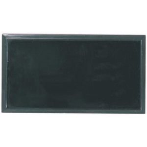 Black Rectangular Name Badge Frame with Square Corners
