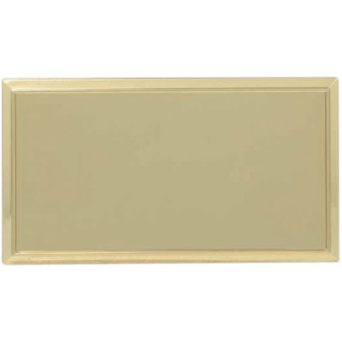 Gold Rectangular Name Badge Frame with Square Corners