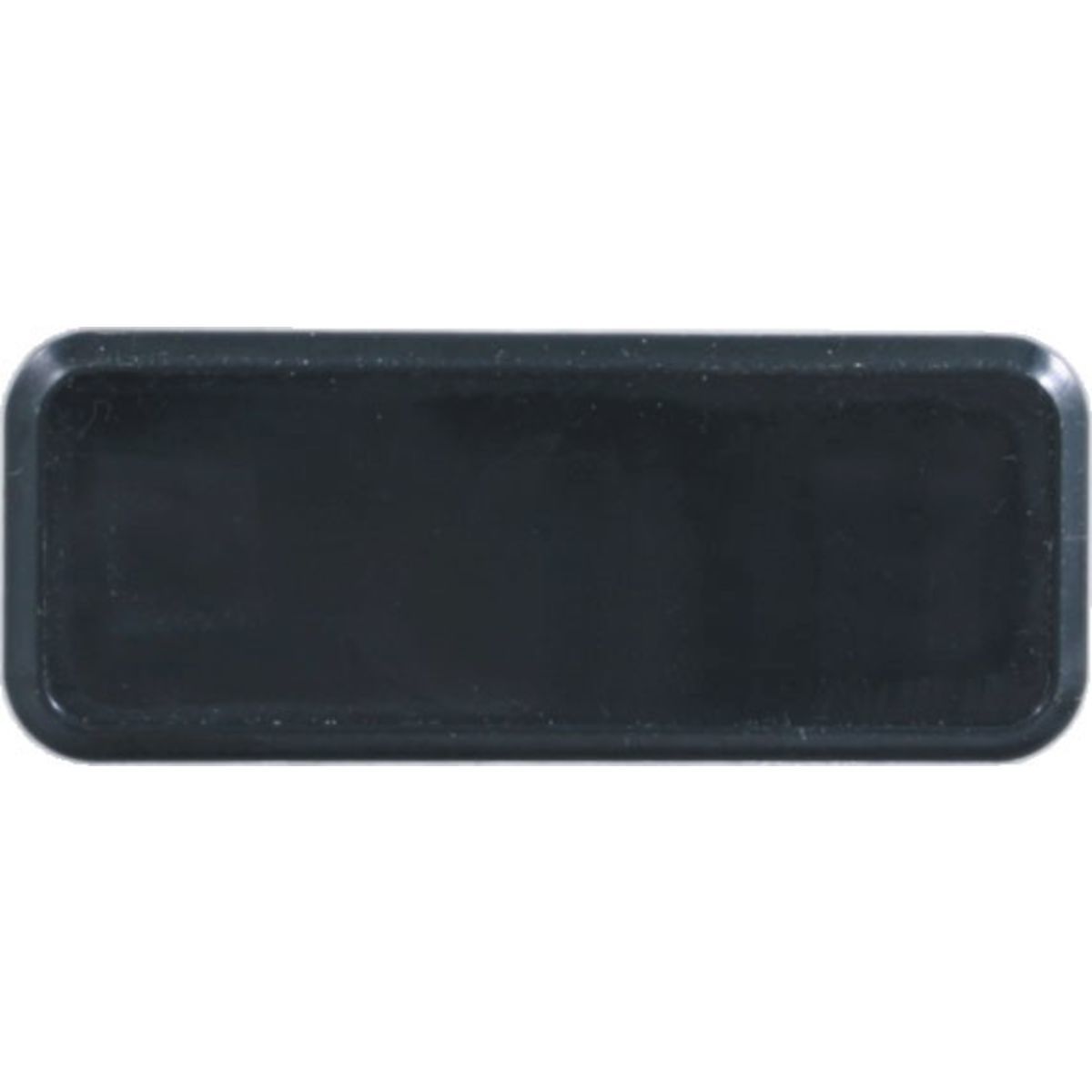 Black Rectangular Name Badge Frame with Round Corners