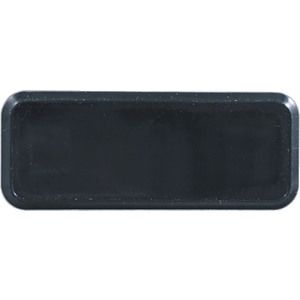 Black Rectangular Name Badge Frame with Round Corners