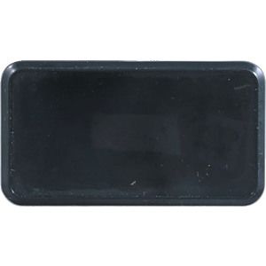 Black Rectangular Name Badge Frame with Round Corners
