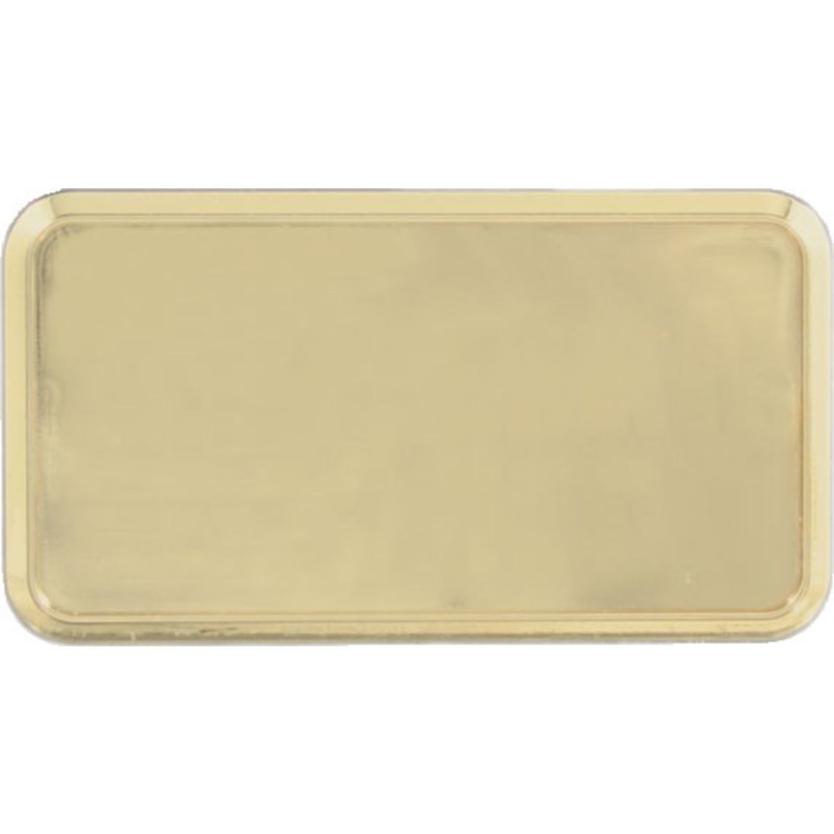 Gold Rectangular Name Badge Frame with Round Corners