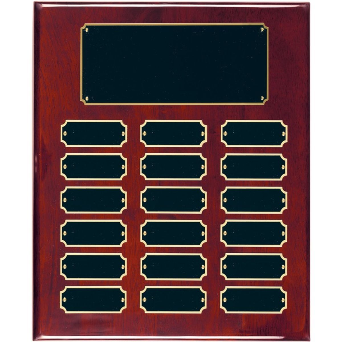 18 Plate Rosewood Piano Finish Perpetual Plaques