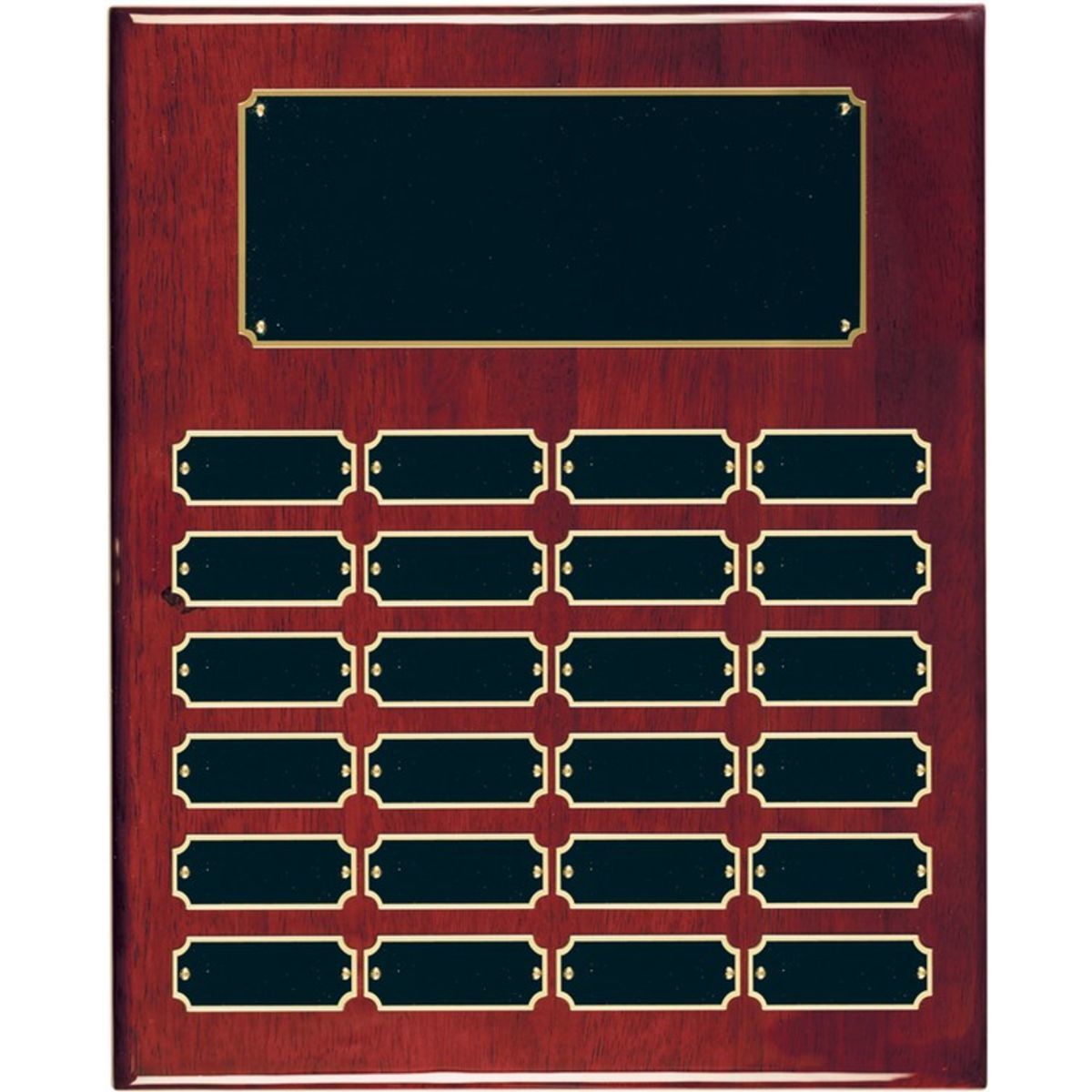 24 Plate Rosewood Piano Finish Perpetual Plaques