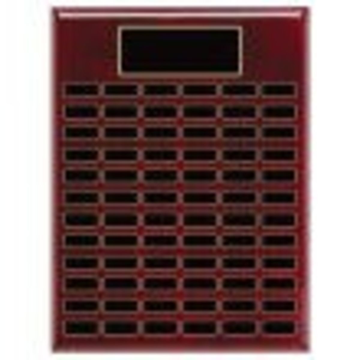 72 Plate Rosewood Piano Finish Perpetual Plaques