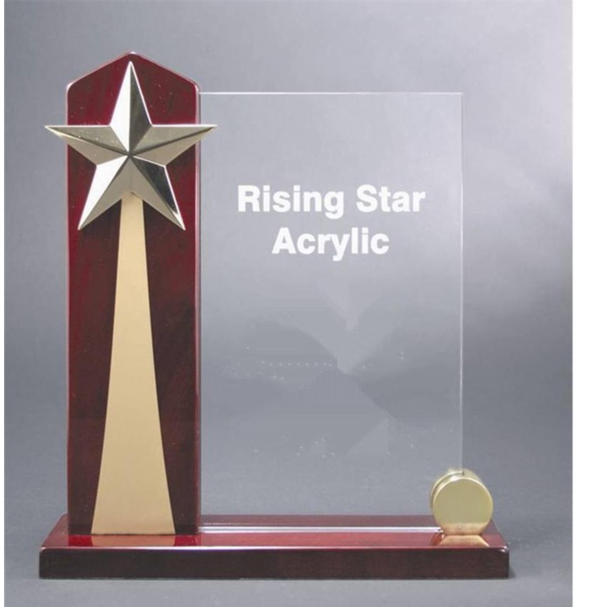 9" x 9 1/2" Rising Star Acrylic Award