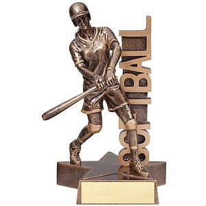 6 1/2" Tall Softball Billboard Resin Award