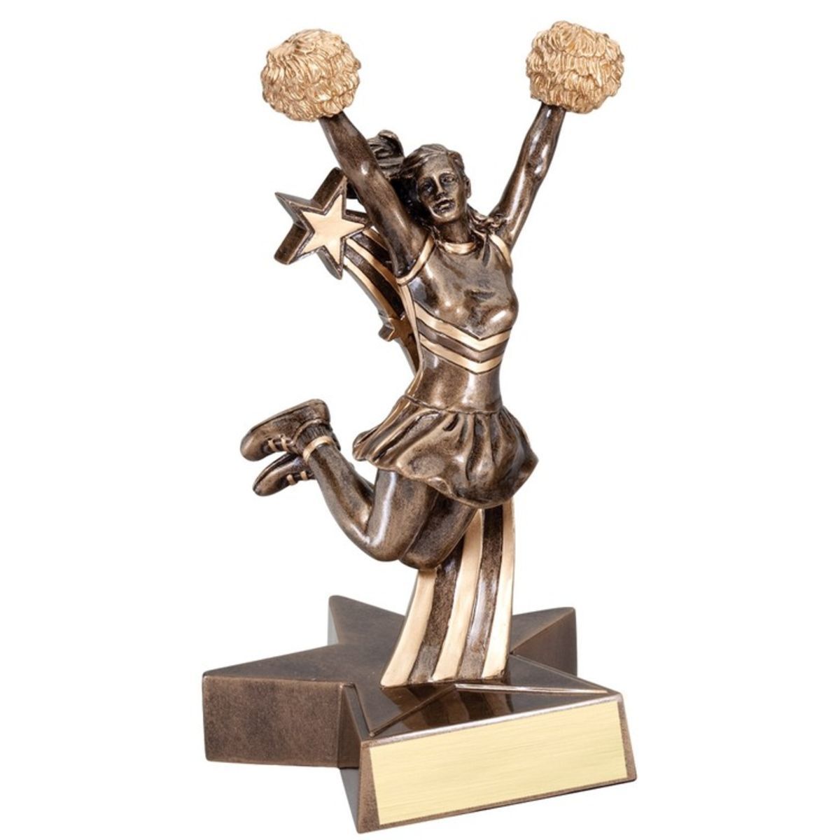 6 1/2" Tall Cheerleading Superstar Resin Award