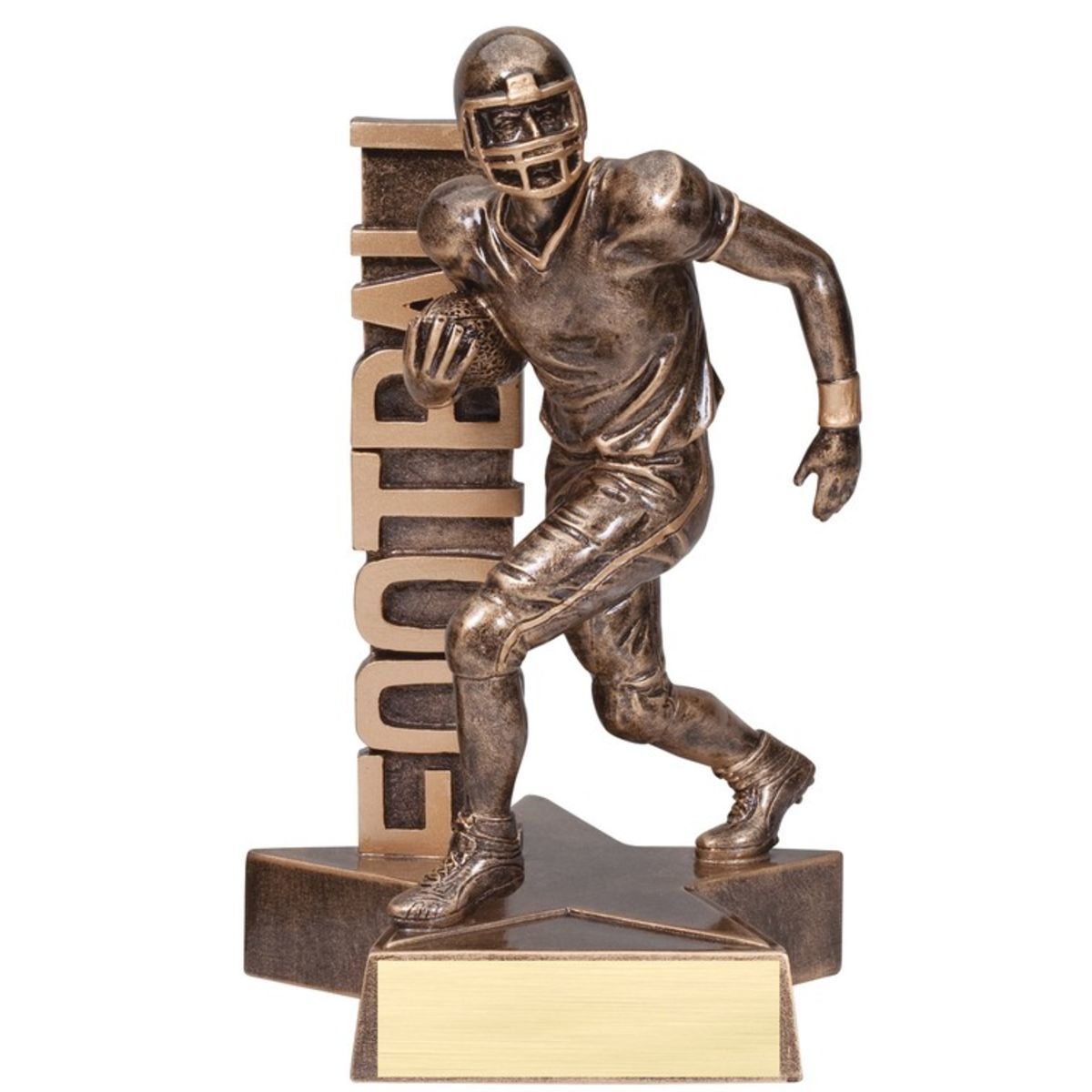 8 1/2" Tall Football Billboard Resin Award