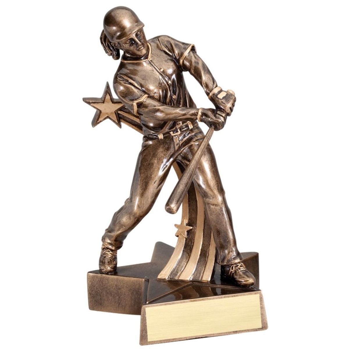 8 1/2" Tall Softball Female Superstar Resin Award