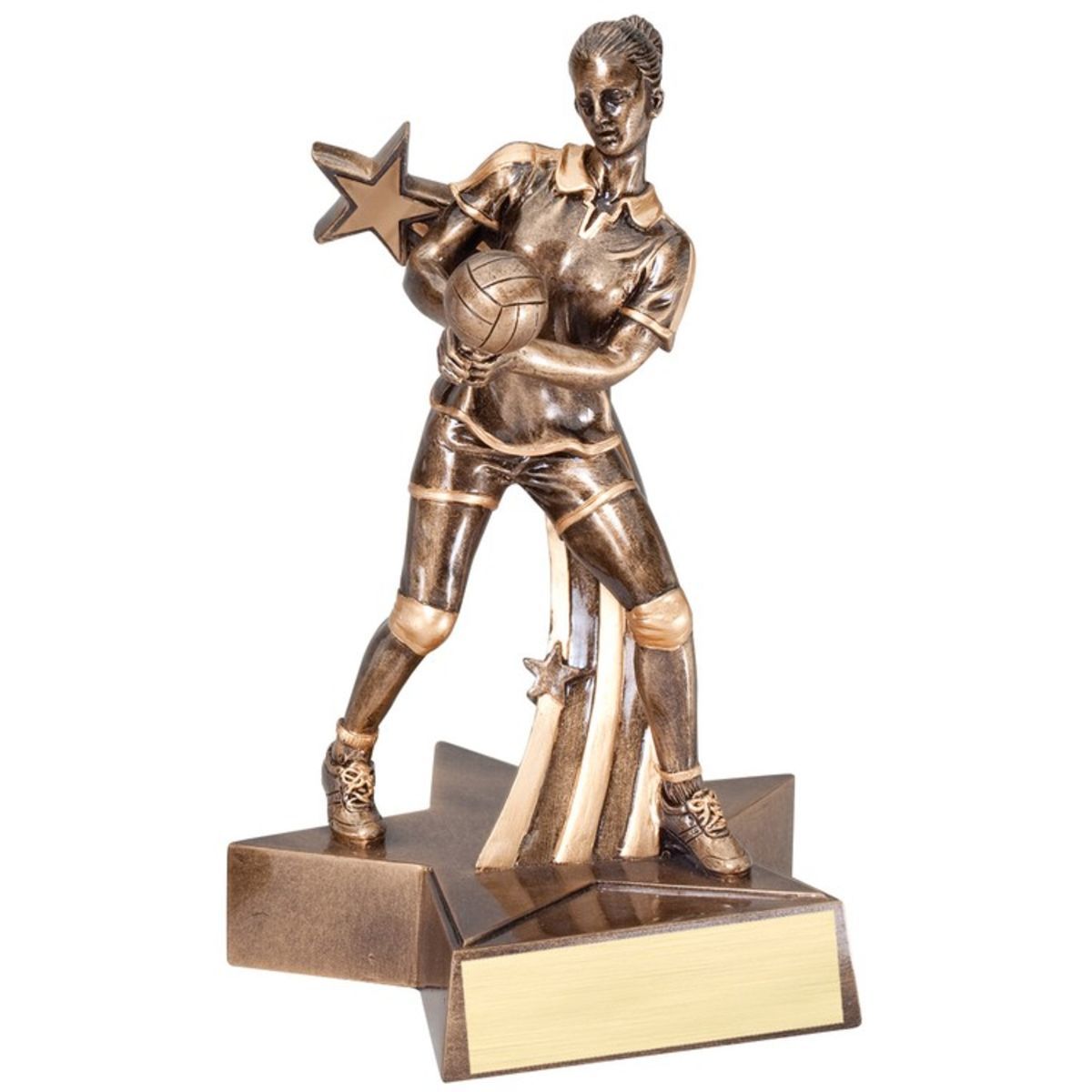 8 1/2" Tall Volleyball Female Superstar Resin Award