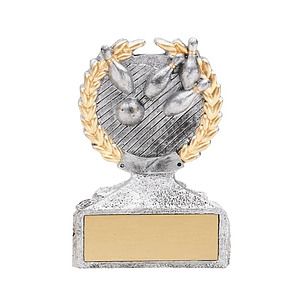 Bowling Pewter & Gold Sculpture Award