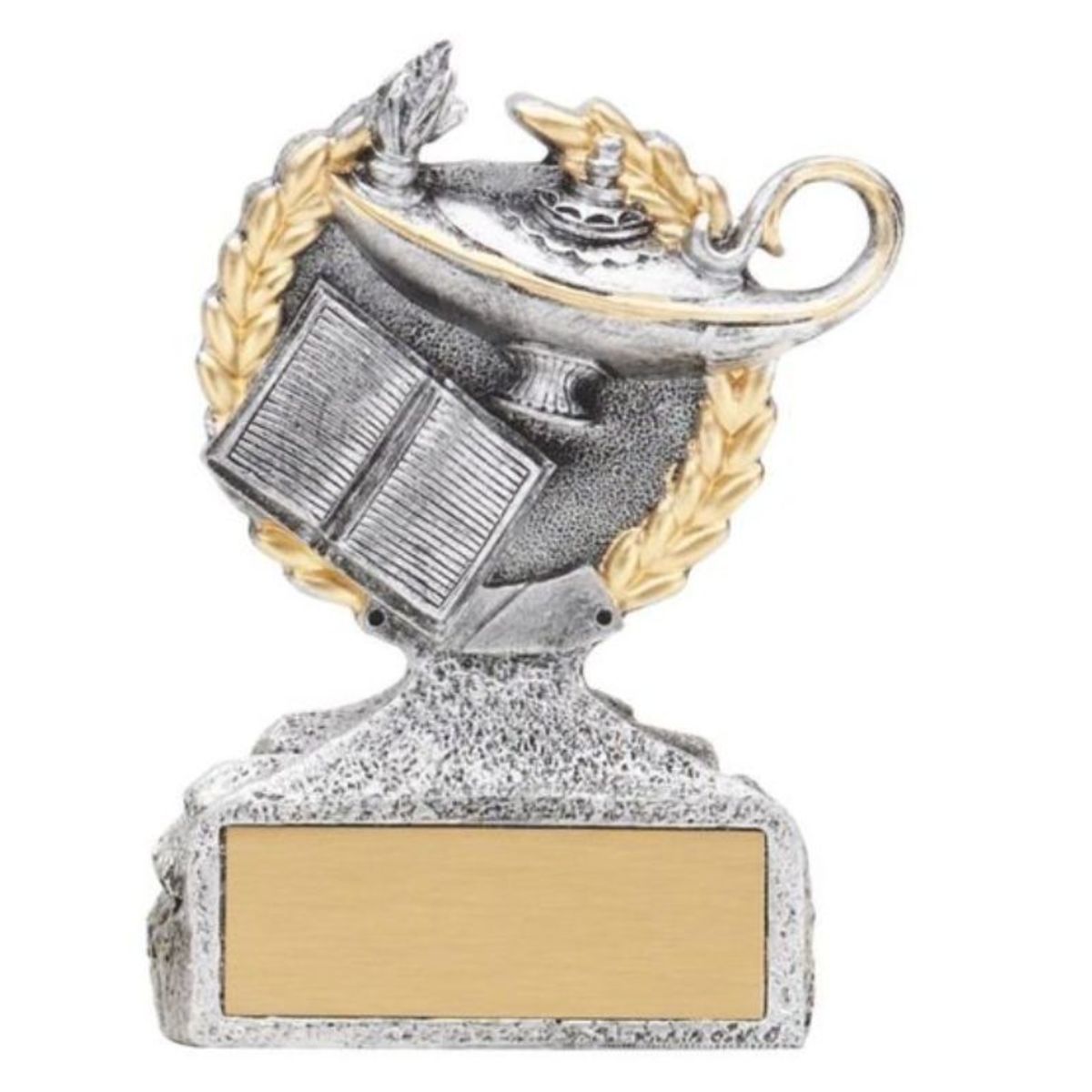 Lamp of Knowledge Pewter & Gold Sculpture Award