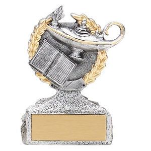 Lamp of Knowledge Pewter & Gold Sculpture Award