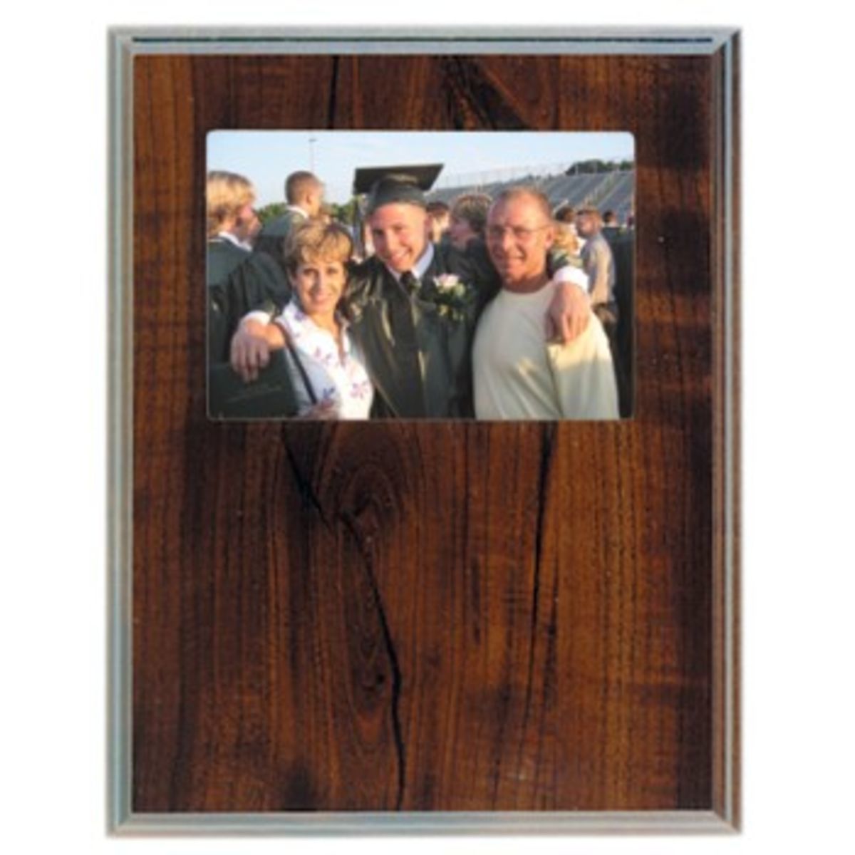 7" x 9" Cherry Finish Slide-In Frame Plaque