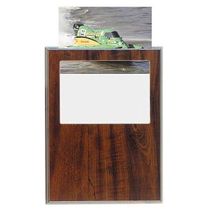 9" x 12" Cherry Finish Slide-In Frame Plaque