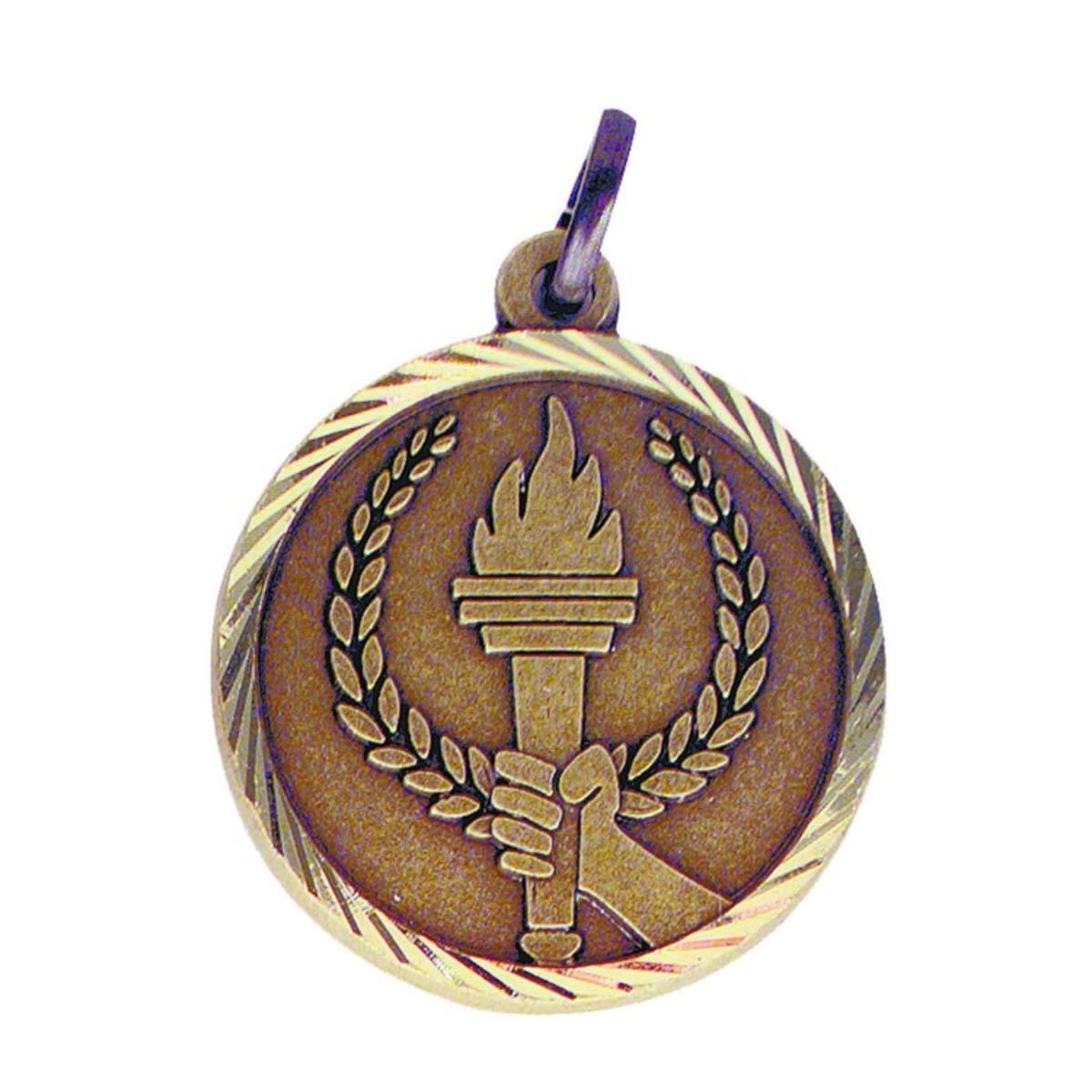 Torch Sunray Medal, 1 1/4"