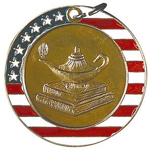 Knowledge Stars & Stripes Medal, 2"