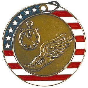 Track Stars & Stripes Medal, 2"