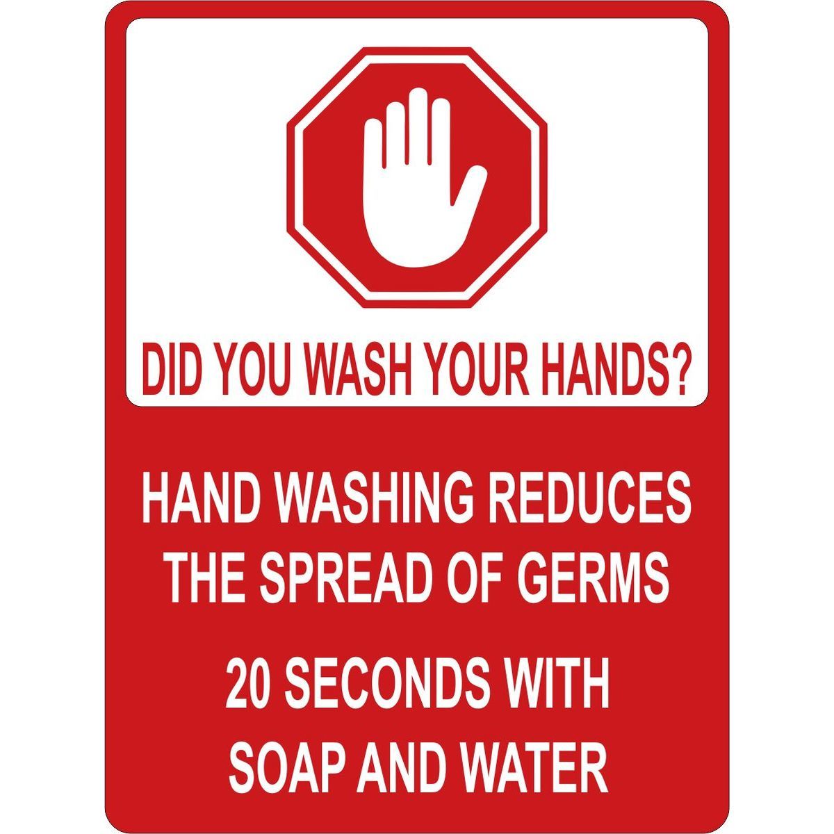 5" - Did You Wash Your Hands? Sticker