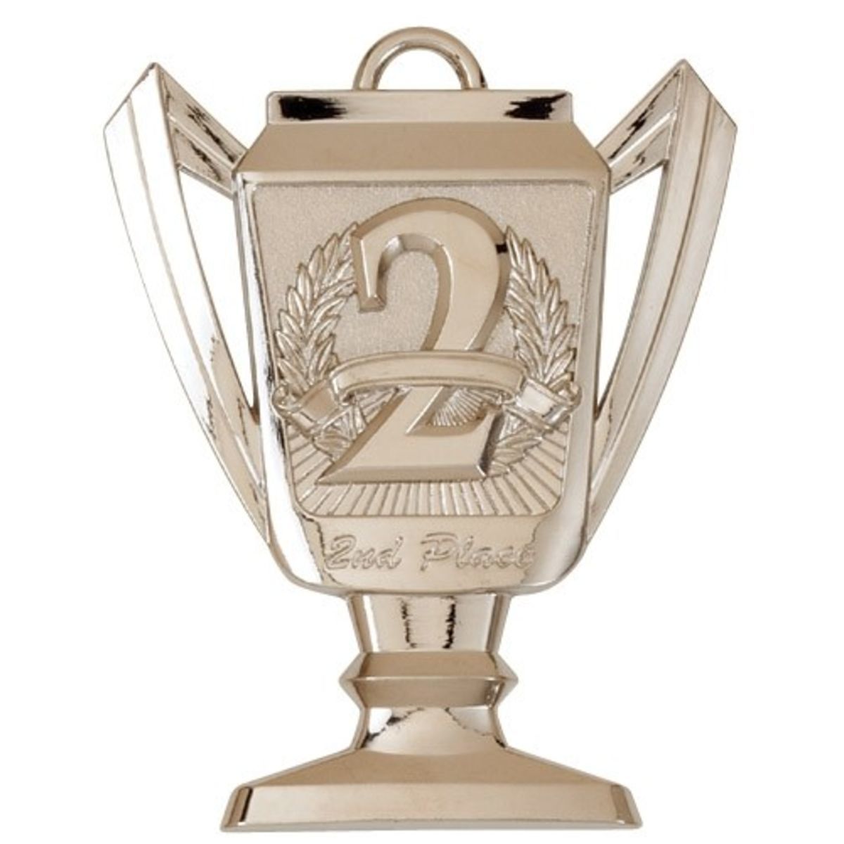 2nd Place Trophy Medal, 2 3/4" Tall